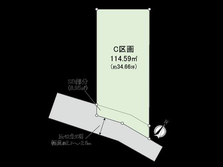 神奈川区中丸(土地)C区画 間取図