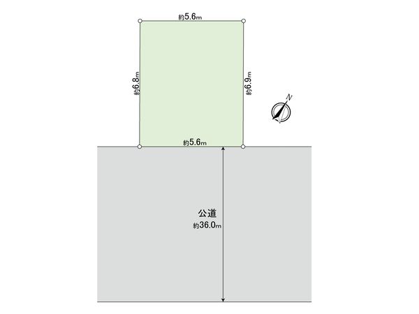 西区中央2丁目(土地) 間取図