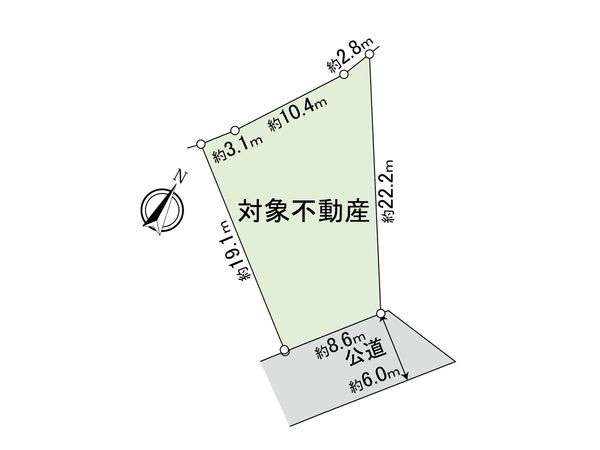 神奈川区三枚町(土地) 区画図
