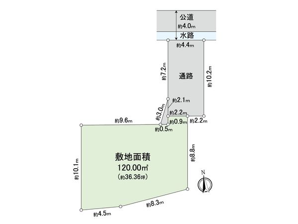 神奈川区三ツ沢中町(土地) 区画図 神奈川区三ツ沢中町(土地) 区画図