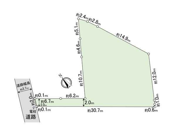南区唐沢(土地) 区画図 南区唐沢(土地) 区画図