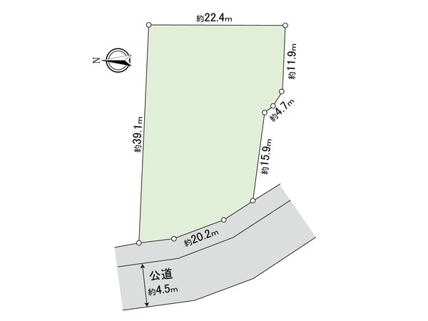 泉区中田北1丁目(土地) 区画図 泉区中田北1丁目(土地) 区画図