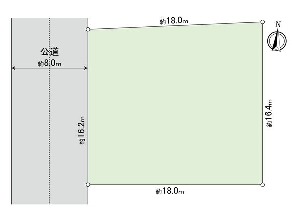 鎌倉市西鎌倉1丁目(土地) 区画図
