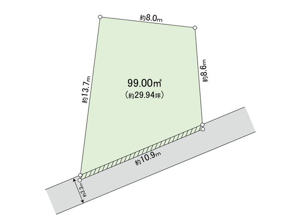 神奈川区三ツ沢南町(土地) 区画図
