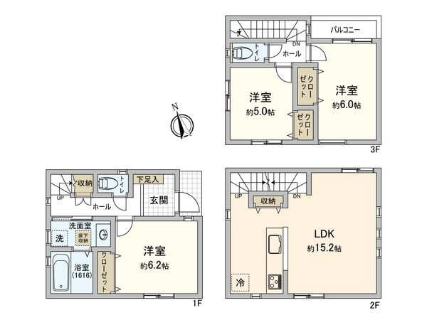 南区共進町3丁目(戸建) 間取図(平面図) 南区共進町3丁目(戸建) 間取図(平面図)