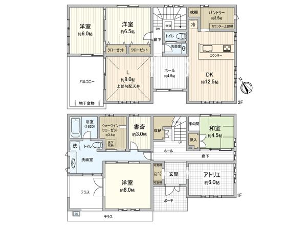 神奈川区三枚町(戸建) 間取図(平面図)