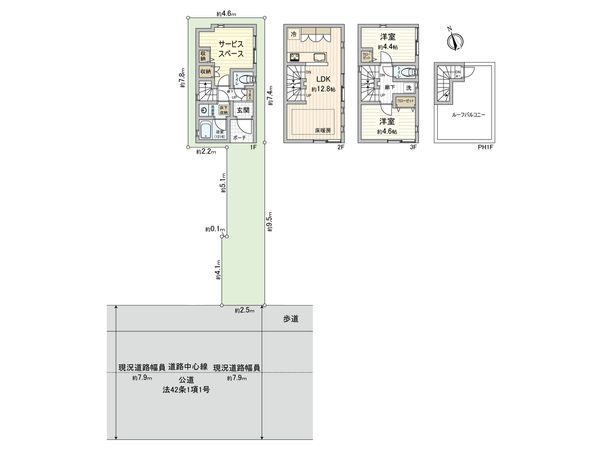 神奈川区松本町4丁目(戸建) 間取図(平面図)