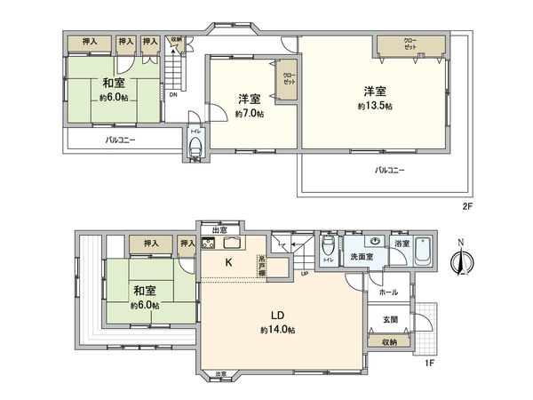 南区南太田2丁目(戸建) 間取図(平面図) 南区南太田2丁目(戸建) 間取図(平面図)