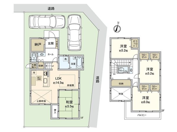 保土ケ谷区東川島町(戸建) 間取図(平面図) 保土ケ谷区東川島町(戸建) 間取図(平面図)