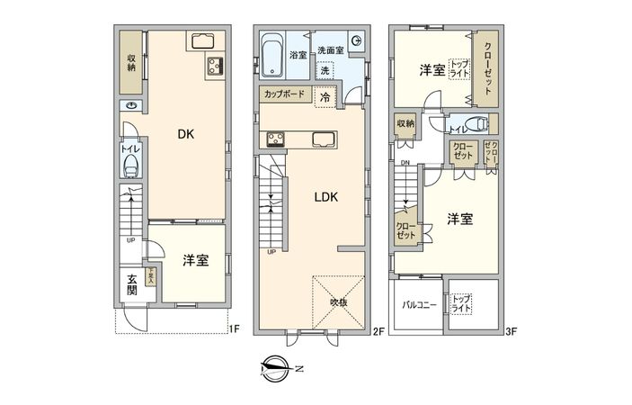 神奈川区松見町3丁目(戸建) 間取図(平面図)