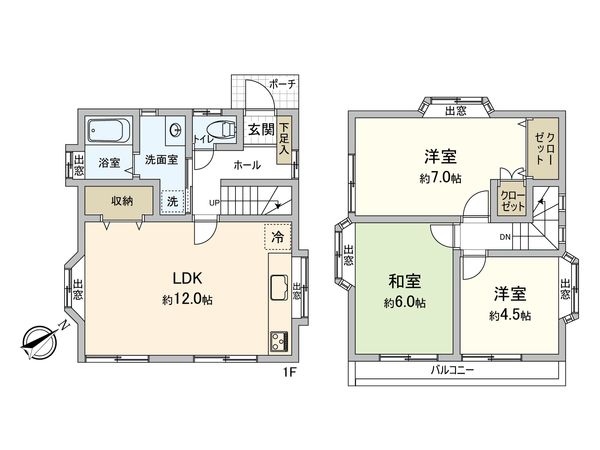 神奈川区七島町(戸建) 間取図(平面図)