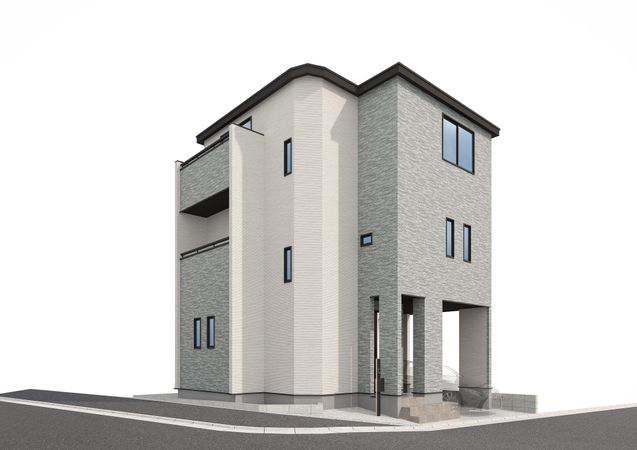 南区西中町3丁目(新築戸建)A号棟 外観パース図