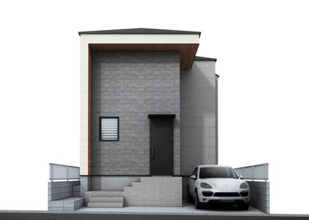 神奈川区菅田町(新築戸建)1号棟 外観パース図