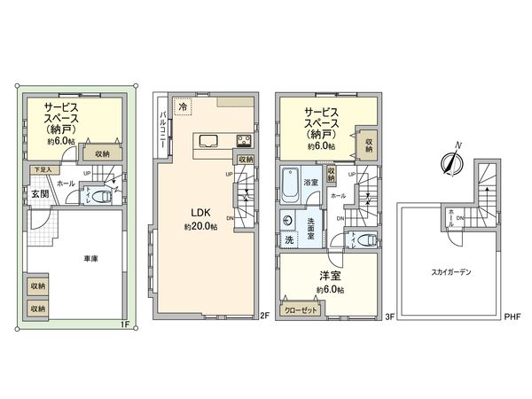 西区戸部本町(戸建) 間取図(平面図)