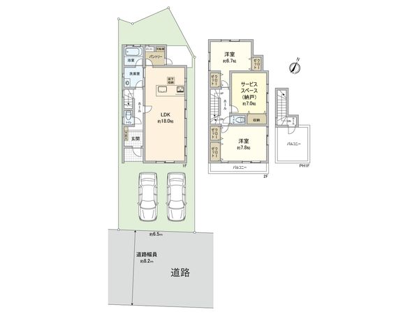神奈川区白幡上町(戸建) 間取図(平面図) 神奈川区白幡上町(戸建) 間取図(平面図)