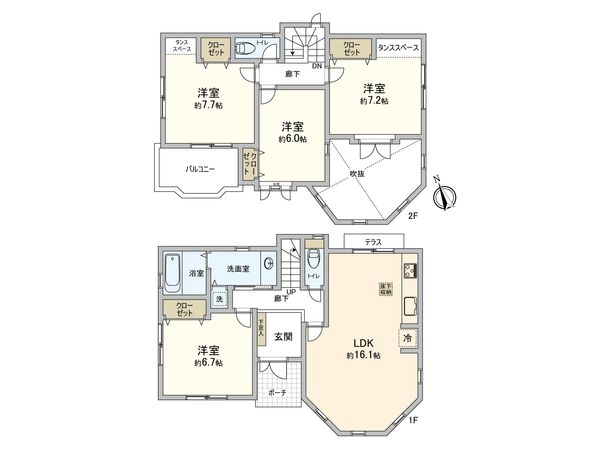 神奈川区神大寺1丁目(戸建) 間取図(平面図) 神奈川区神大寺1丁目(戸建) 間取図(平面図)