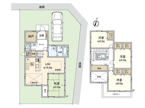 保土ケ谷区東川島町(戸建) 間取図(平面図)