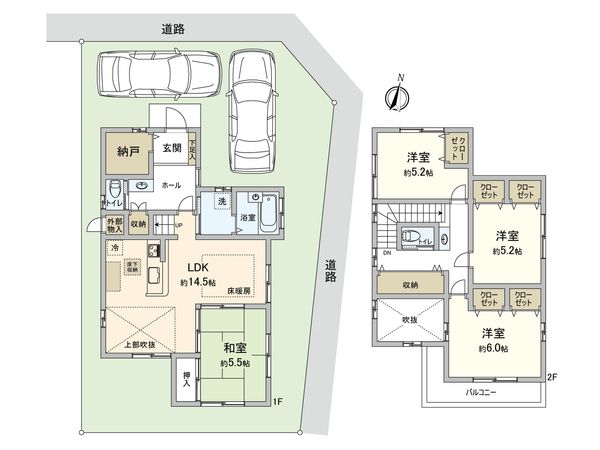 保土ケ谷区東川島町(戸建) 間取図(平面図)