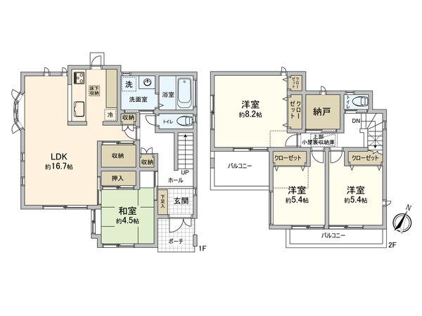 神奈川区六角橋5丁目(戸建) 間取図(平面図) 神奈川区六角橋5丁目(戸建) 間取図(平面図)