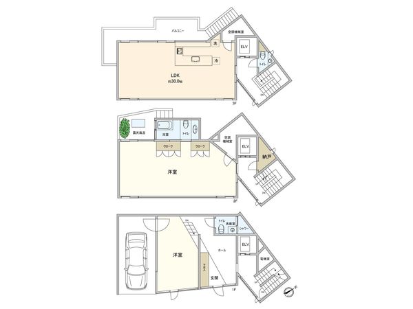戸塚区鳥が丘(戸建) 間取図(平面図) 戸塚区鳥が丘(戸建) 間取図(平面図)