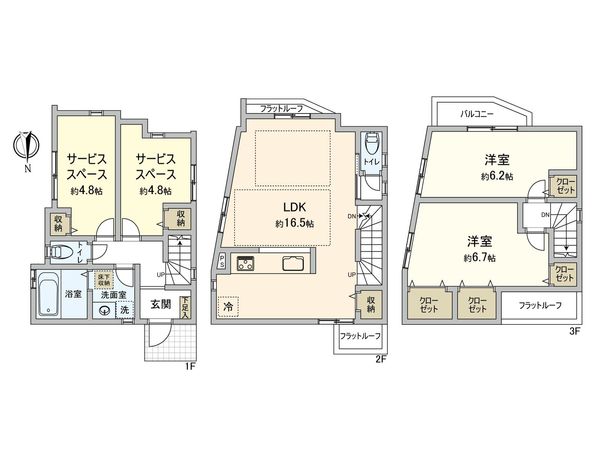 神奈川区神大寺1丁目(新築戸建)8号棟 間取図(平面図)