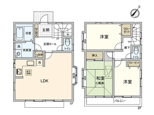保土ケ谷区上菅田町(戸建) 間取図(平面図) 保土ケ谷区上菅田町(戸建) 間取図(平面図)