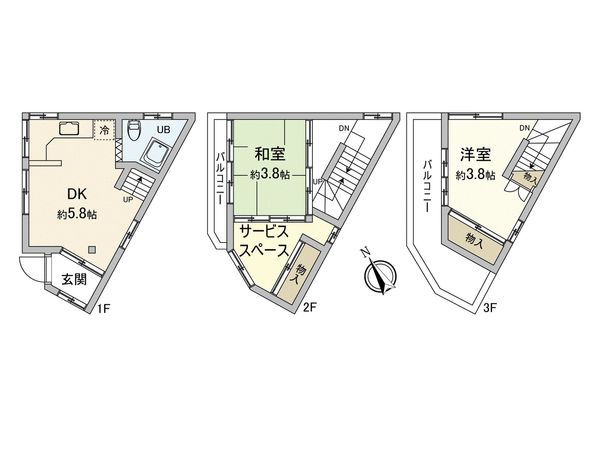 西区南浅間町(戸建) 間取図(平面図) 西区南浅間町(戸建) 間取図(平面図)