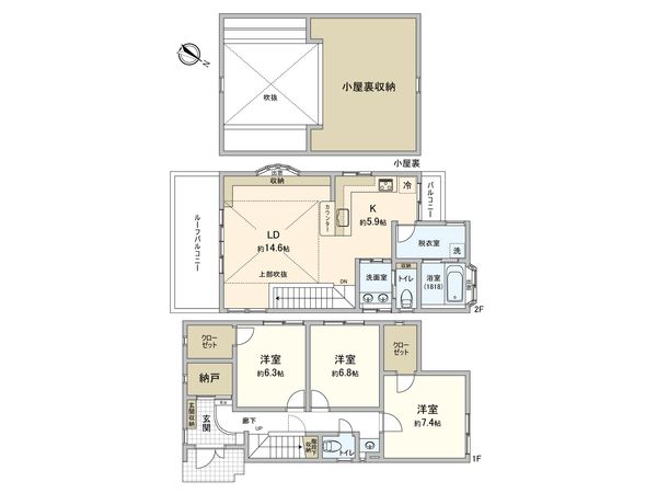 神奈川区七島町(戸建) 間取図(平面図) 神奈川区七島町(戸建) 間取図(平面図)