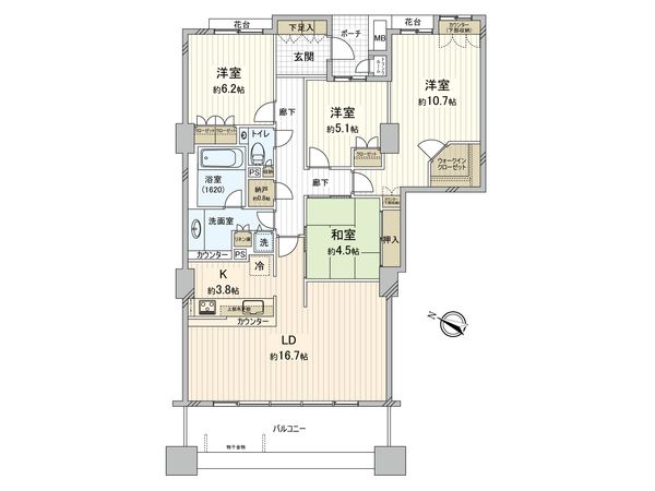 ヨコハマタワーリングスクエア ザ・ウエスト 間取図(平面図)