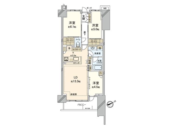 パークホームズ横濱星川 間取図(平面図)