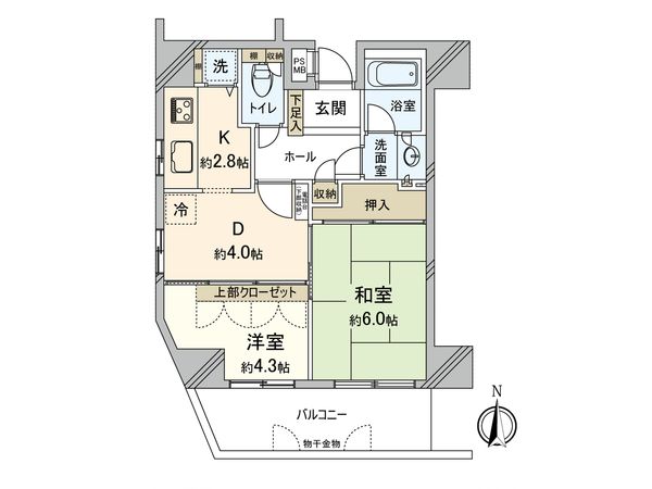 パーク・ノヴァ三ツ沢 間取図(平面図)