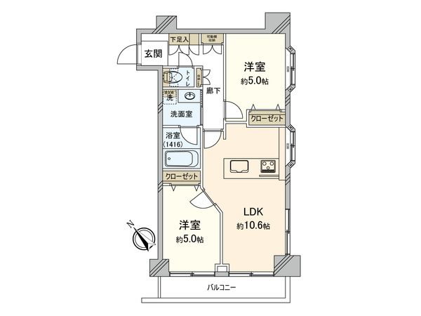 上星川ダイカンプラザⅡ号館 間取図(平面図) 上星川ダイカンプラザⅡ号館 間取図(平面図)