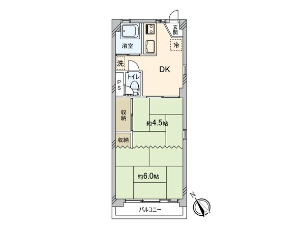 富士見コーポ 間取図(平面図)
