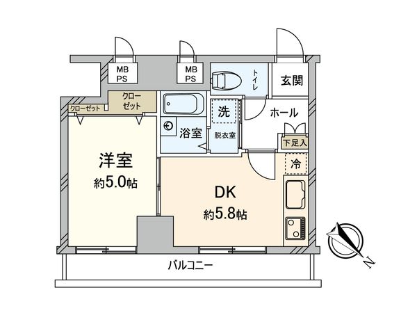 ホーメストハイツ大通り公園 間取図(平面図)