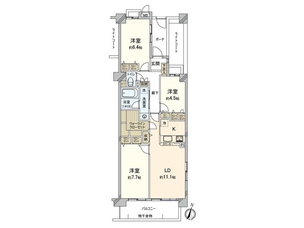 ナイスパークステイツ横濱岡野公園 間取図(平面図) ナイスパークステイツ横濱岡野公園 間取図(平面図)