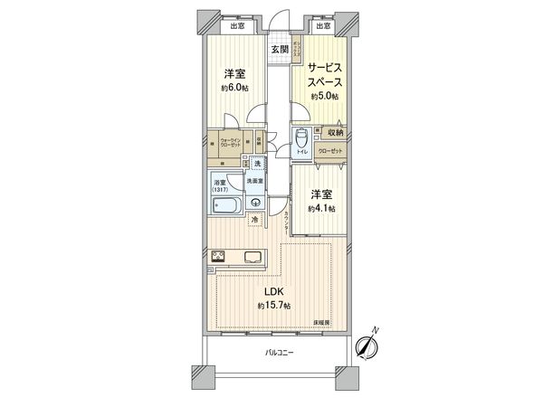 クレストシティタワーズ横浜 間取図(平面図) クレストシティタワーズ横浜 間取図(平面図)