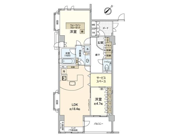 ヴェルビュ横浜 間取図(平面図)