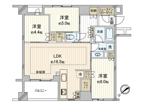 プレミスト横濱反町 間取図(平面図) プレミスト横濱反町 間取図(平面図)