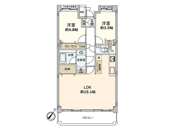 ハーズ横浜・ベイガーデン 間取図(平面図)