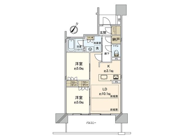 クリオレジダンス横浜新杉田 間取図(平面図) クリオレジダンス横浜新杉田 間取図(平面図)