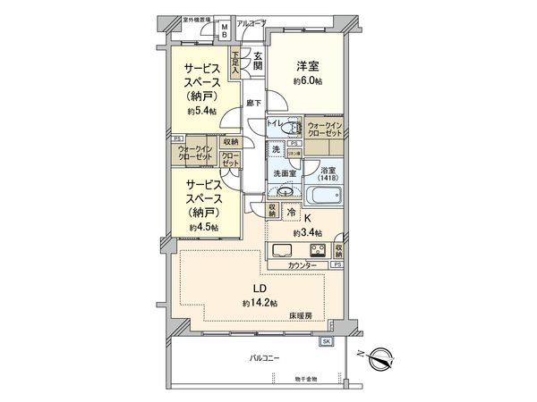 パークハウス三ツ沢ヒルトップテラス 間取図(平面図) パークハウス三ツ沢ヒルトップテラス 間取図(平面図)