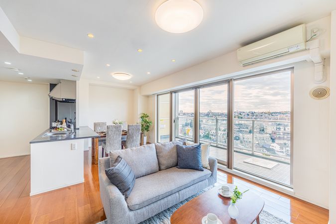 パークハウス三ツ沢ヒルトップテラス リビング