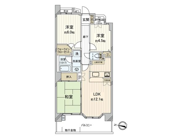 ランドシティ紅葉ヶ丘パークサイド 間取図(平面図)