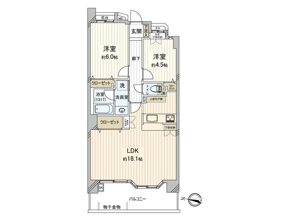 ランドシティ紅葉ヶ丘パークサイド 間取図(平面図)