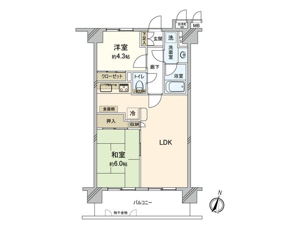 マイキャッスル横浜吉野町 間取図(平面図)