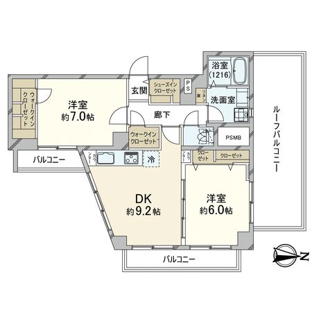 恒陽マンション 間取図(平面図) 間取図(平面図)