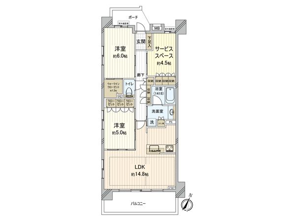 クオス南太田ビューパーク 間取図(平面図) クオス南太田ビューパーク 間取図(平面図)