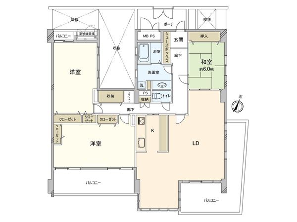 ヨコハマポートサイドロア参番館 間取図(平面図) ヨコハマポートサイドロア参番館 間取図(平面図)