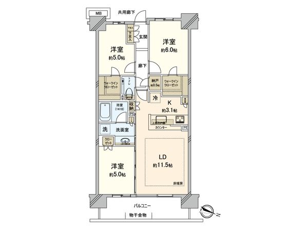 シティテラス横濱サウス 間取図(平面図) シティテラス横濱サウス 間取図(平面図)