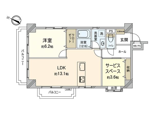 ライオンズマンション吉野町第5 間取図(平面図)